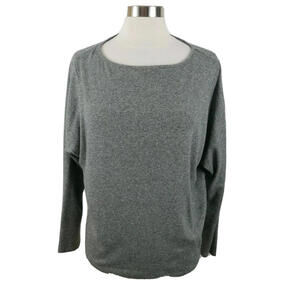J Jill Pure Jill Womens Cotton Boat Neck Heather Gray Sweater Small